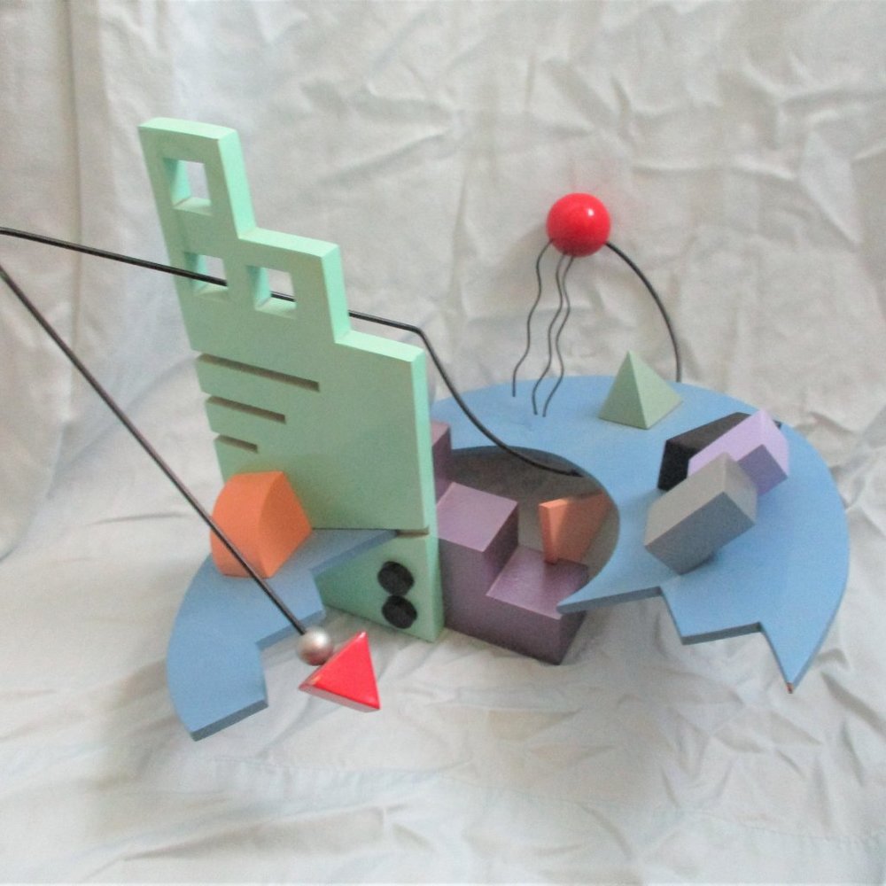 Signed 1980s BOB STIMMEL URBAN REVERIE Modern Sculpture Art Abstract - Picture 5 of 8